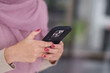 © snowing12 - Muslim woman adult hands holding modern smartphone mobile device for business communication technology digital connectivity online interaction