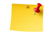 © Faki - Blank yellow sticky note pinned