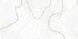 © MdNayebAli - The stylized height of the topographic map in contour, lines. The concept of a conditional geography scheme and the terrain path. Design materials.