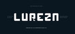 © King - Lurezn Modern pointed sans serif alphabet display font vector