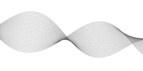 Wall Mural - abstract wavy curve lines background. abstract frequency sound wave lines and technology curve lines