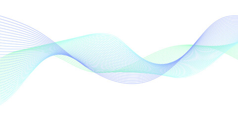 Wall Mural - abstract colorful flowing wave curved lines, social network communication, technology curve line bac