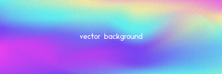 Wall Mural - noise gradient background. abstract grainy bg in pink, purple and blue colors. iridescent hologram. 