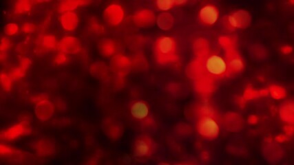 Wall Mural - red lights carousel swirl background 4k loop features defocused glowing lights swirling sideways acr
