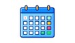© Lepo - Simple, stylized calendar graphic
