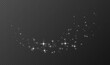 © Likanaris - White sparkling stars, shiny particles light effect, transparent flying stardust texture, abstract twinkle Christmas decoration. Vector illustration.