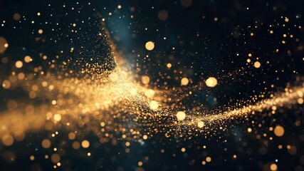 Wall Mural - cosmic explosion of light particles against a dark background, suggesting energy and creation in the