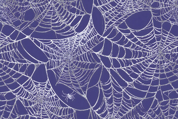 Spooky Spider Web Patterns with Creepy Spiders
