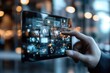© Ирина Батюк - Media nexus - streaming revolution, online interaction, social engagement, content broadcasting, global outreach, digital communication, entertainment technology, platform evolution.