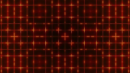 Sticker - Orange glowing lines grid expanding on dark video background, creating abstract and futuristic visual effect for energy, network, technology, design, pattern, connection, communication, science design