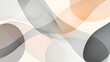 © Ubix - Abstract Wave Composition: A graceful dance of soft, fluid forms and shapes in harmonious shades of grey and peach creates a captivating visual experience.