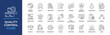 © RiskiAyu - Quality control icons set. Containing inspection, evaluation, product, quality assurance, process, testing and more. Line vector icons collection.