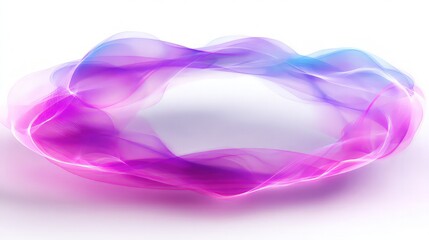 Wall Mural - Abstract Oval Frame With Vibrant Colors