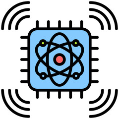 Quantum Sensor Array Icon