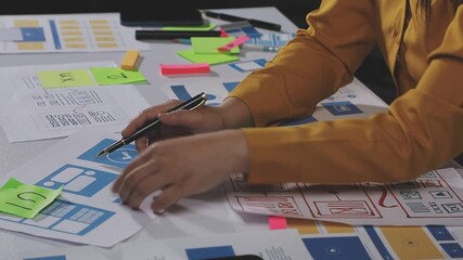 team of UI UX web designer are working together to develop mobile responsive websites with UI UX front end designer previews, UI UX web development ideas, front end designer. application development