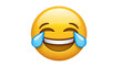 © Muhammad - A bright yellow emoji face with tears of joy streaming down its cheeks and a wide toothy grin shown