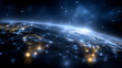 © Kateryna Arkhypova - Interconnected continents illuminated by a night light grid at global scale