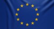 © Zariyan - Textured depiction of the European Union's blue and gold star flag, representing unity.