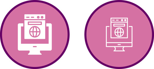 Wall Mural - Website Vector Icon