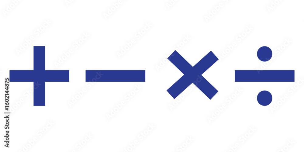 plus and minus vector icon, plus-minus math sign, positive and negative ...
