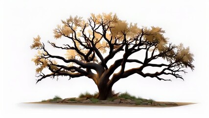 Wall Mural - Detailed tree illustration artistic nature scene