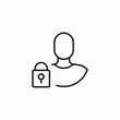 © Nargiz - user locked account icon sign vector