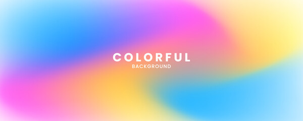Wall Mural - colorful abstract background with vibrant gradient colors effect like fuzz or clouds decoration. mod