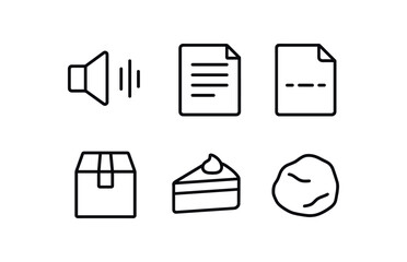 straight perfect out stroke icon mono icons style isolated chunk o segment chunk tet snippet chunk file part chunk module package chunk cake piece chunk clay lump