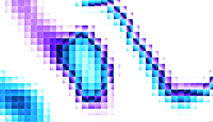 Naklejka na meble Colorful grainy gradient template on transparent background. Trendy ribbed glass effect texture, Abstract overlay mosaic background