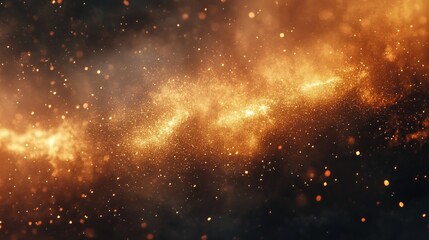Wall Mural - fiery cosmic nebula swirls, space background, abstract art, digital design