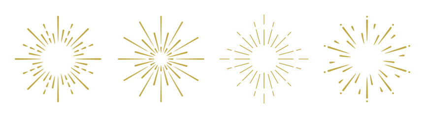 Wall Mural - golden starburst design, elegant starburst pattern, shining starburst graphics, radiant starburst il