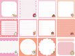 © Dian - Cute sticky planners with variation of pattern and pastel color.