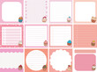© Dian - Cute sticky planners with variation of pattern and pastel color.