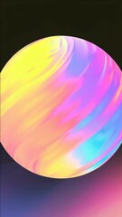 Wall Mural - neon colors, bright and luminous celestial body