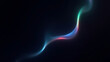 © 3d Backgrounds - Dark navy blue cyan teal gradient wave abstract background. Smooth ombre transition light curve. Bright glow shimmer neon light beam. Futuristic energy line. Noise grain texture blur effect
