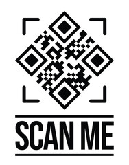 scan qr code icon. digital scanning qr code. qr code scan for smartphone. qr code for payment. scan 