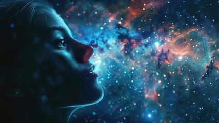 Wall Mural - Mystical cosmic journey