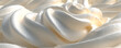 © alexandre - Delicate swirls of soft white whipped cream or dessert frosting