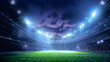© MDRAFIQUL - Stadium Illumination: A dynamic panorama unfolds as stadium lights bathe a vast stadium field in an ethereal glow. the venue prepares for an event