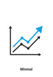 © AZIEZ - Minimalist Business Chart with Blue and Black Rising Trends