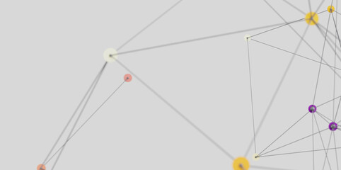 Modern technology background. Network nodes. Digital connection. Abstract graphic.