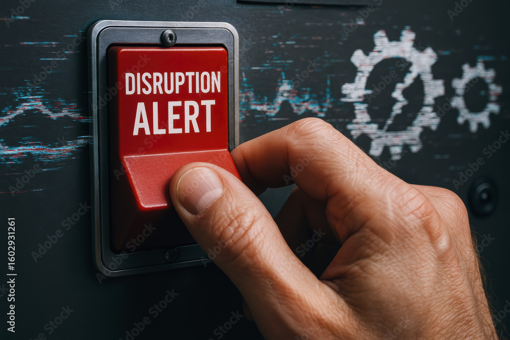 Disruption and alert trigger interruption disturbance and failure ...