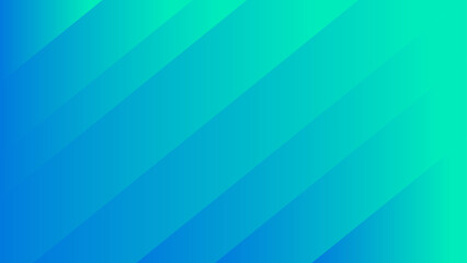 Canvas Print - abstract smooth diagonal gradient background with a seamless blend of vibrant cyan and deep blue ton