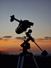 Wall Mural - astronomical telescope for observing stars, planets, moon and ot