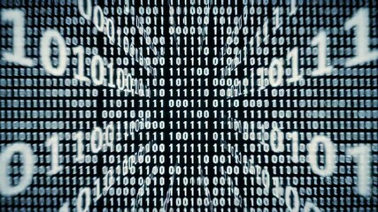 Binary code digital display