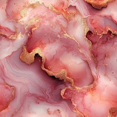 Wall Mural - Elegant Abstract Texture in Soft Pink and Gold Tones