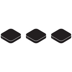 Black computer keyboard with isolated keys for digital communication