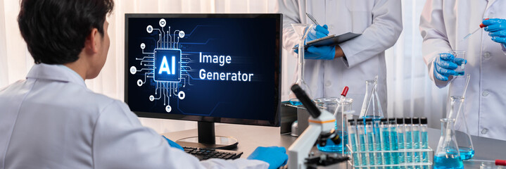 Wall Mural - generative ai virtual assistant tools for prompt engineer and user for ease of engage artificial int