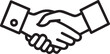 © graphicdesignar - Continuous Line Drawing of a Business Hand Holding a Briefcase single line 1