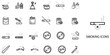 © bidhan - Cigarettes simple concept 24 Grew color icons set .Vector illustration.